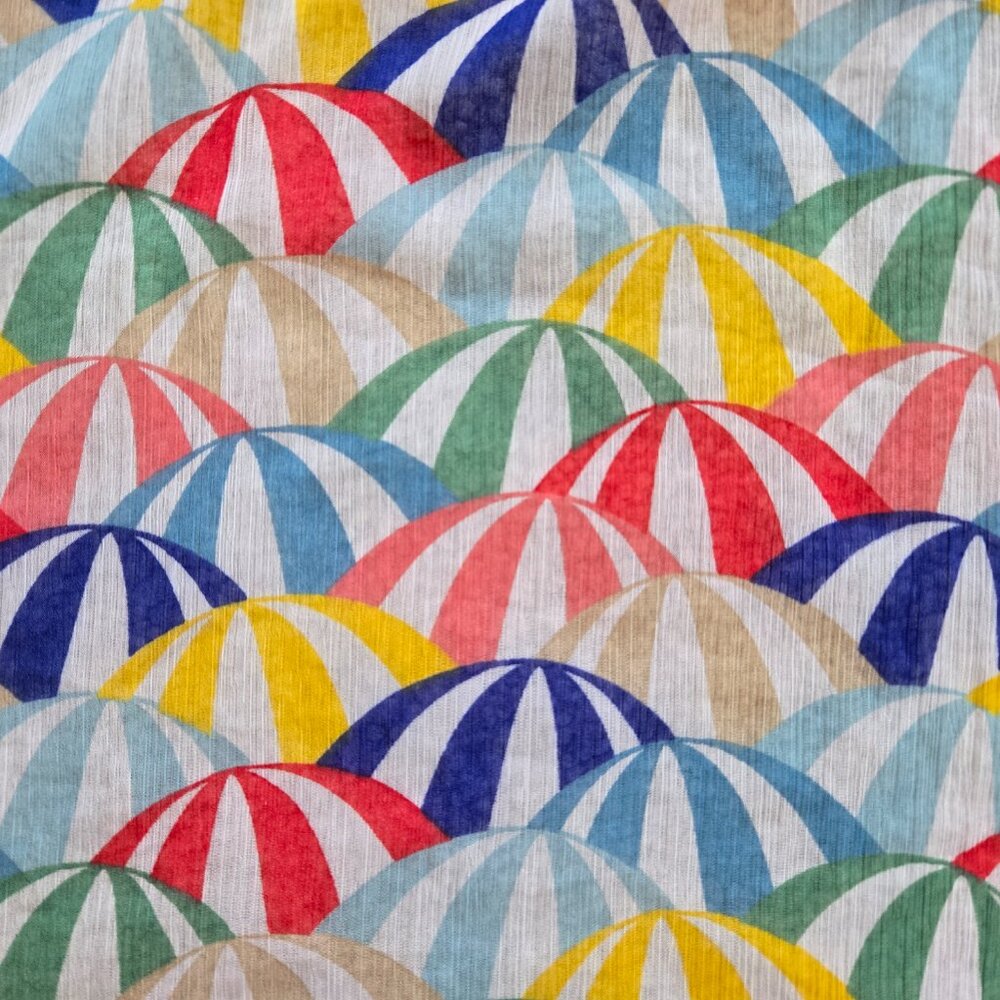 NWOT Colorful Beach Umbrella Balls Lightweight Scarf - Picture 6 of 7